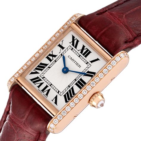 cartier wjta0010|WJTA0010 Cartier Tank Louis Diamond Women's Watch.